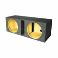 Q Power 10 in. Dual MDF Vented Bass Empty Woofer Box QHD210V